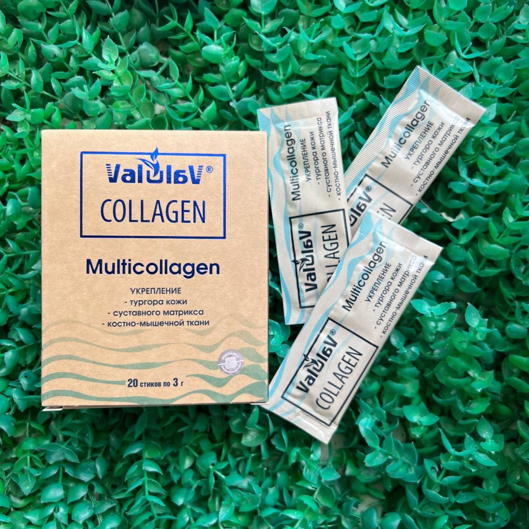Купить онлайн ValulaV Collagen Мультиколлаген, 20 стиков* 3г в интернет-магазине Беришка с доставкой по Хабаровску и по России недорого.